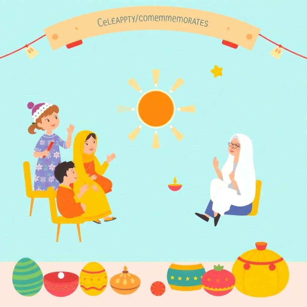 Celebrations and Commemorations: Celebrations/commemorations shared with family (Easter, Ramadan, Diwali, Chinese New Year, Hanukkah, NAIDOC Week, ANZAC Day)