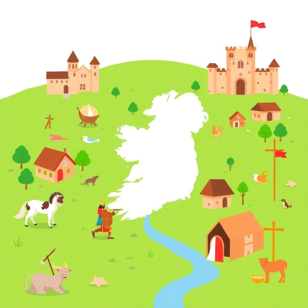 Celts, Vikings, and Early Christian Ireland: Celtic Ireland, Viking raids/settlement, Early Christian Ireland (monasteries)