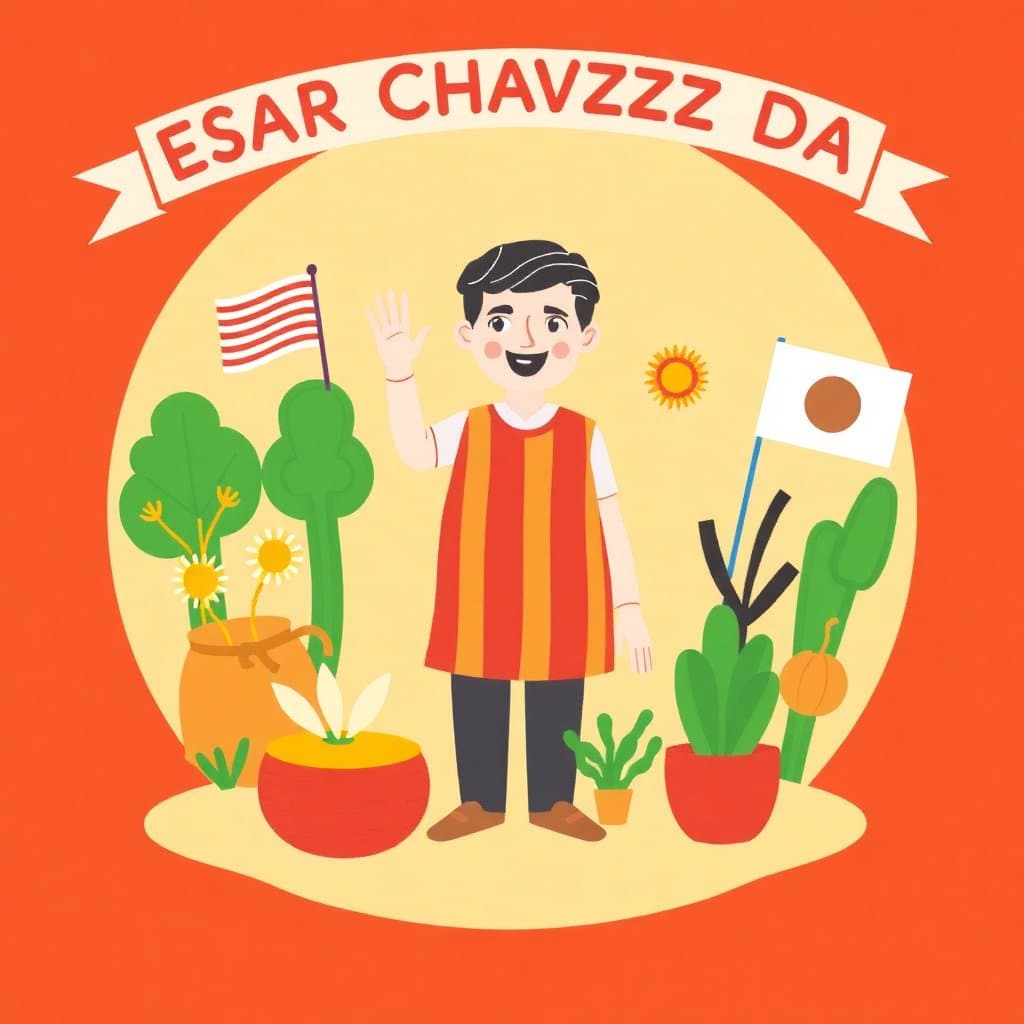 Cesar Chavez Day: Labor/civil rights leader (removed from TX curriculum March 2026)