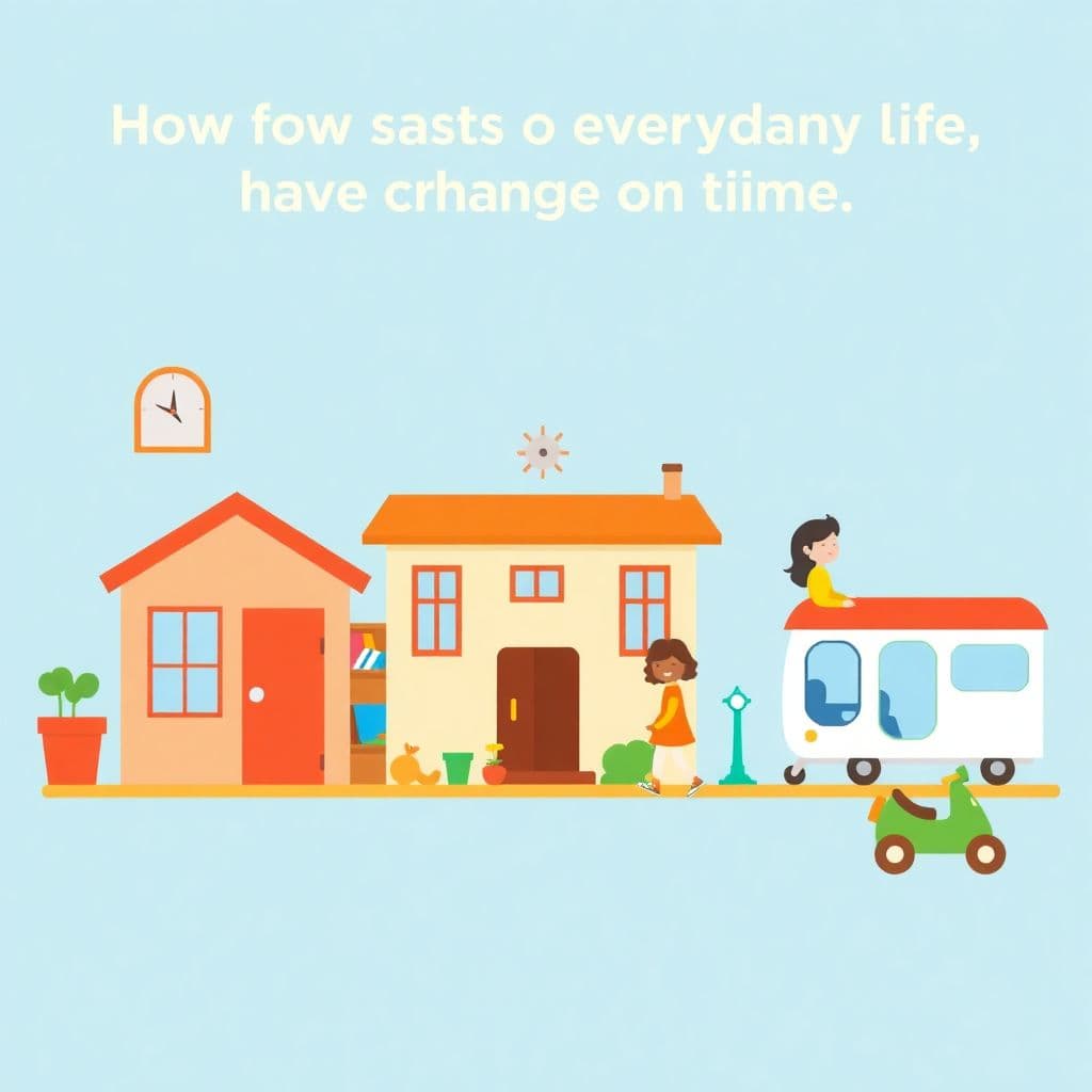 Change and Continuity: How aspects of everyday life have changed over time (home, school, transport, toys), classroom activities