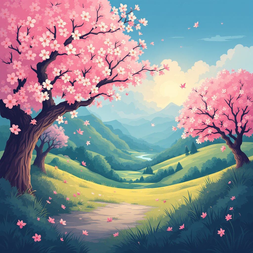 Cherry Blossom Season: Flowering trees, seasons