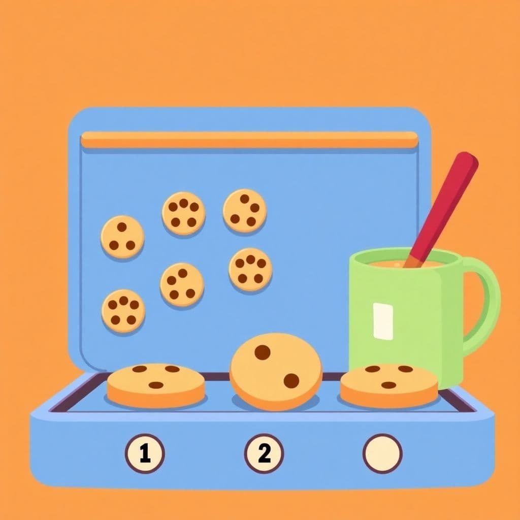 Cookie Day: Baking/counting activities with cookies, classroom activities
