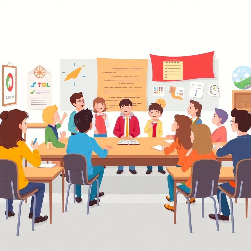 Debate Showcase: Students debate current or historical issues respectfully