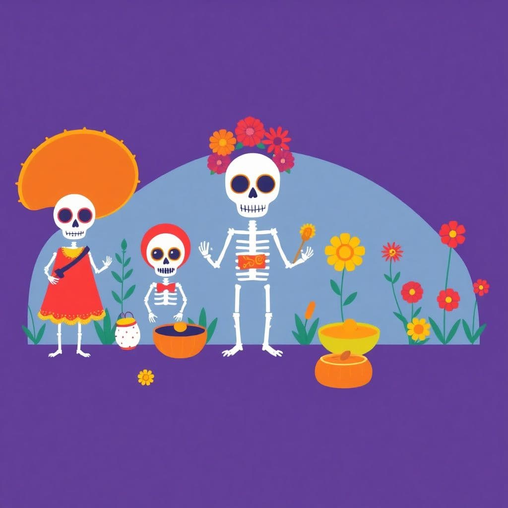 Día de los Muertos: Mexican Day of the Dead, honoring ancestors