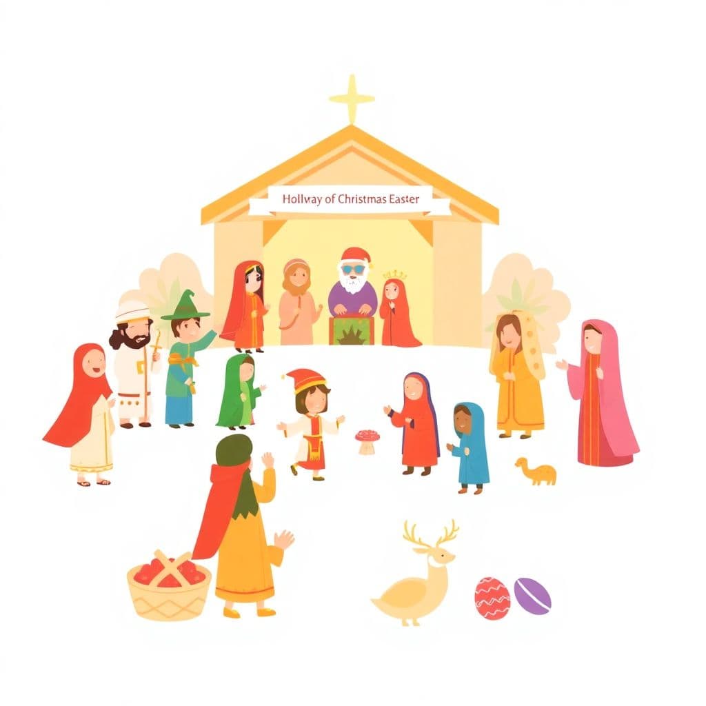 Diwali, Eid & Hanukkah: Main characters/events in festivals of other religions vs. Christmas/Easter