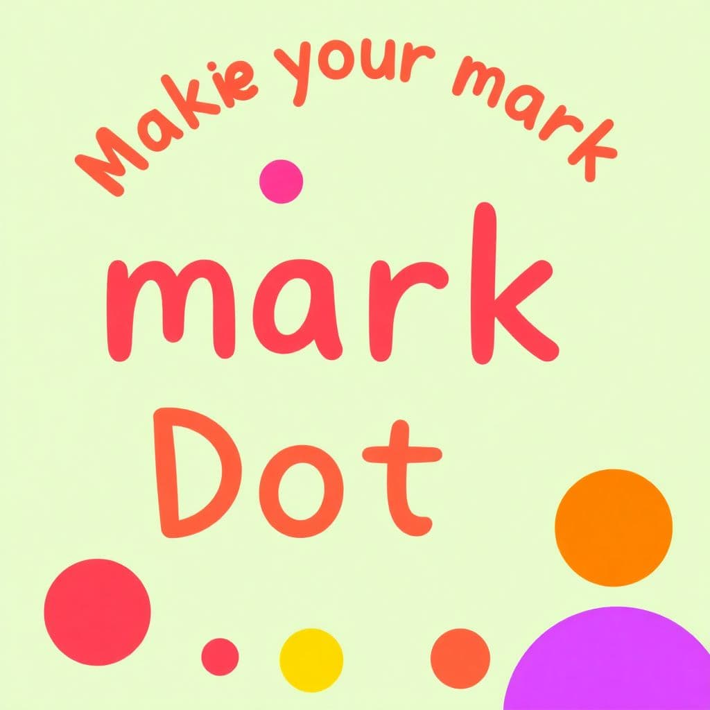 Dot Day: Making your mark, creativity (International Dot Day), classroom activities