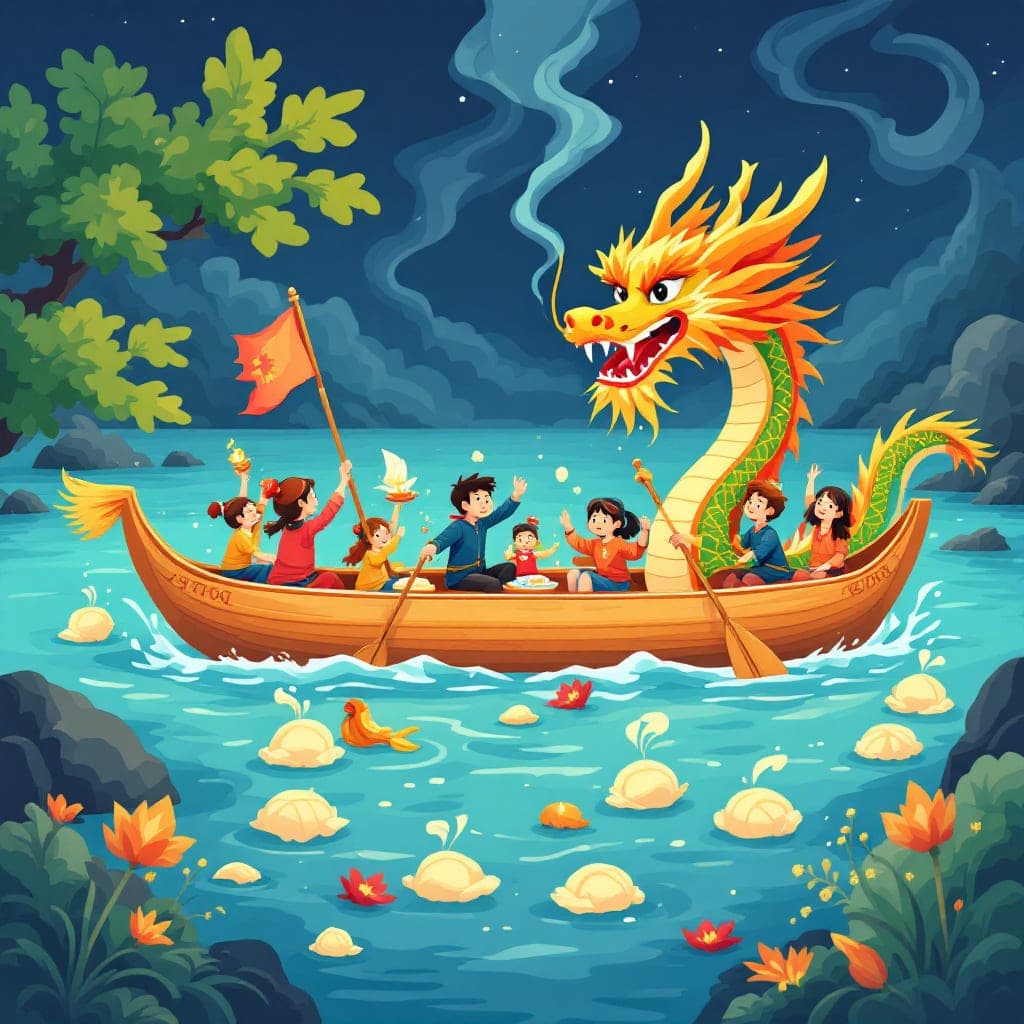 Dragon Boat Festival: Dragon boat races, Chinese tradition