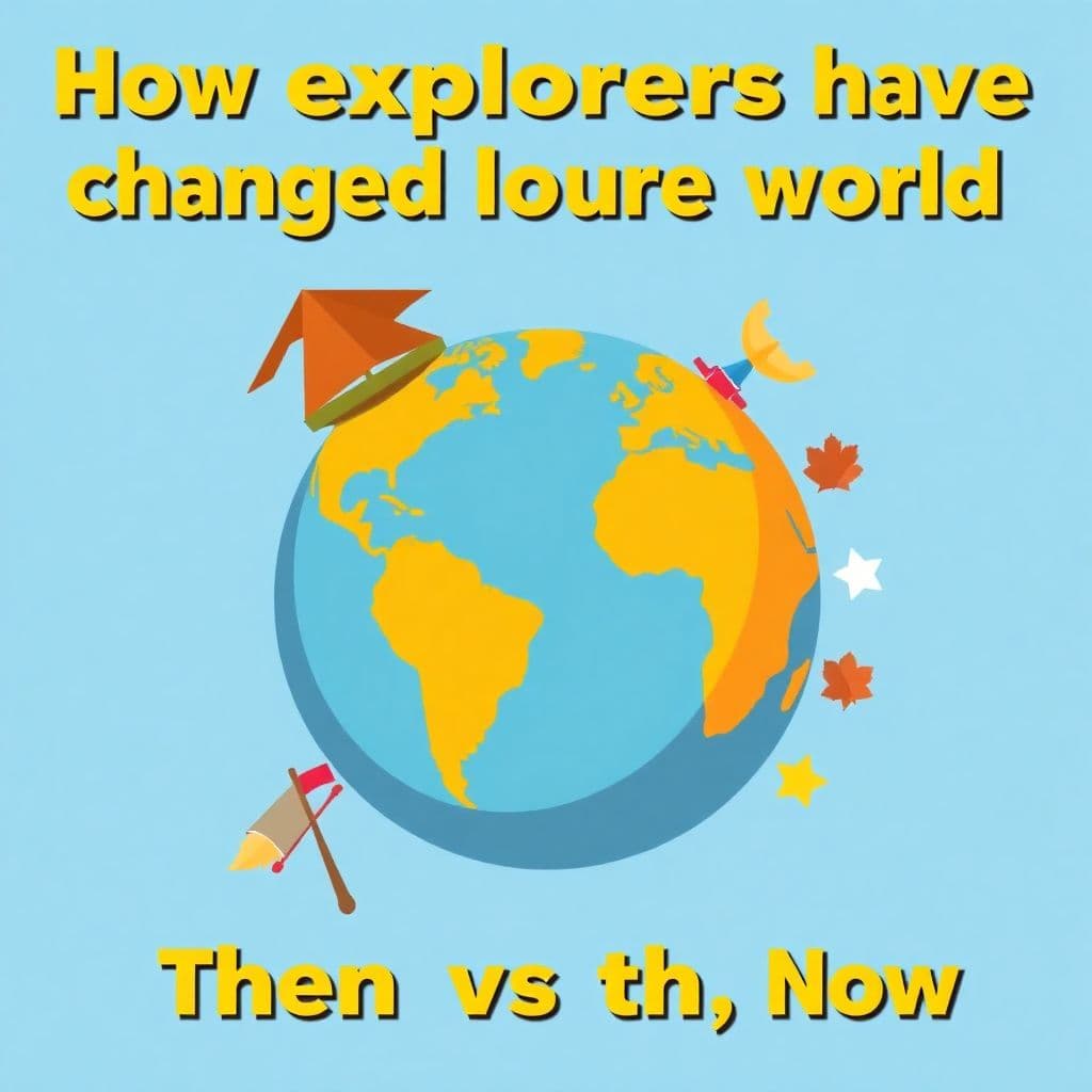 Explorers: How explorers have changed the world, then vs. now, classroom activities