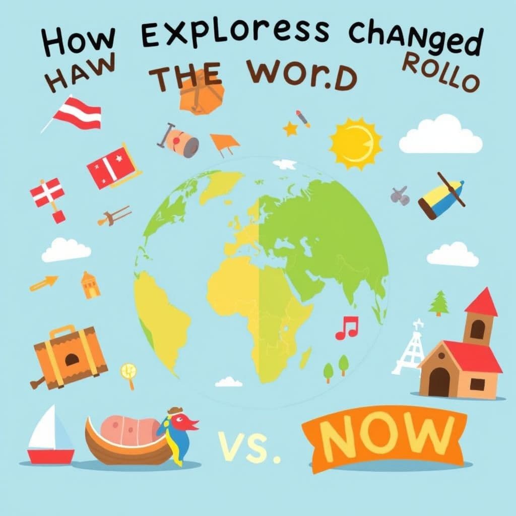 Explorers: How explorers have changed the world, then vs. now