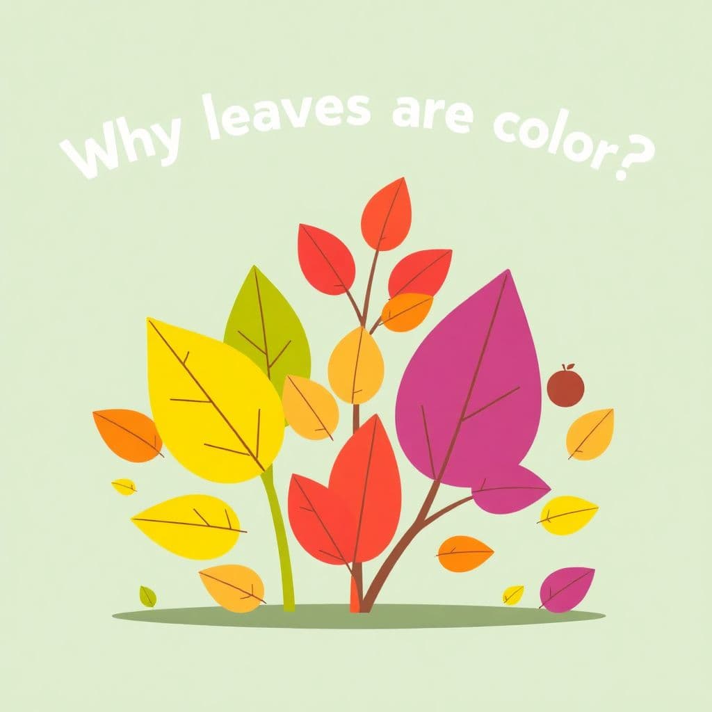 Fall Leaves: Why leaves change color, simple science craft