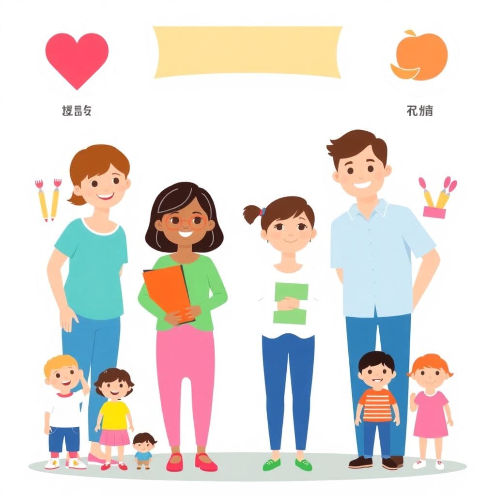 Family and Relationships: People in their family, where born/raised, how related