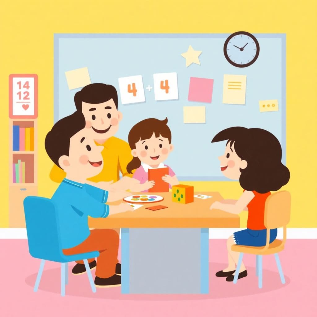 Family Math Night: Family math games and activities at school, classroom activities