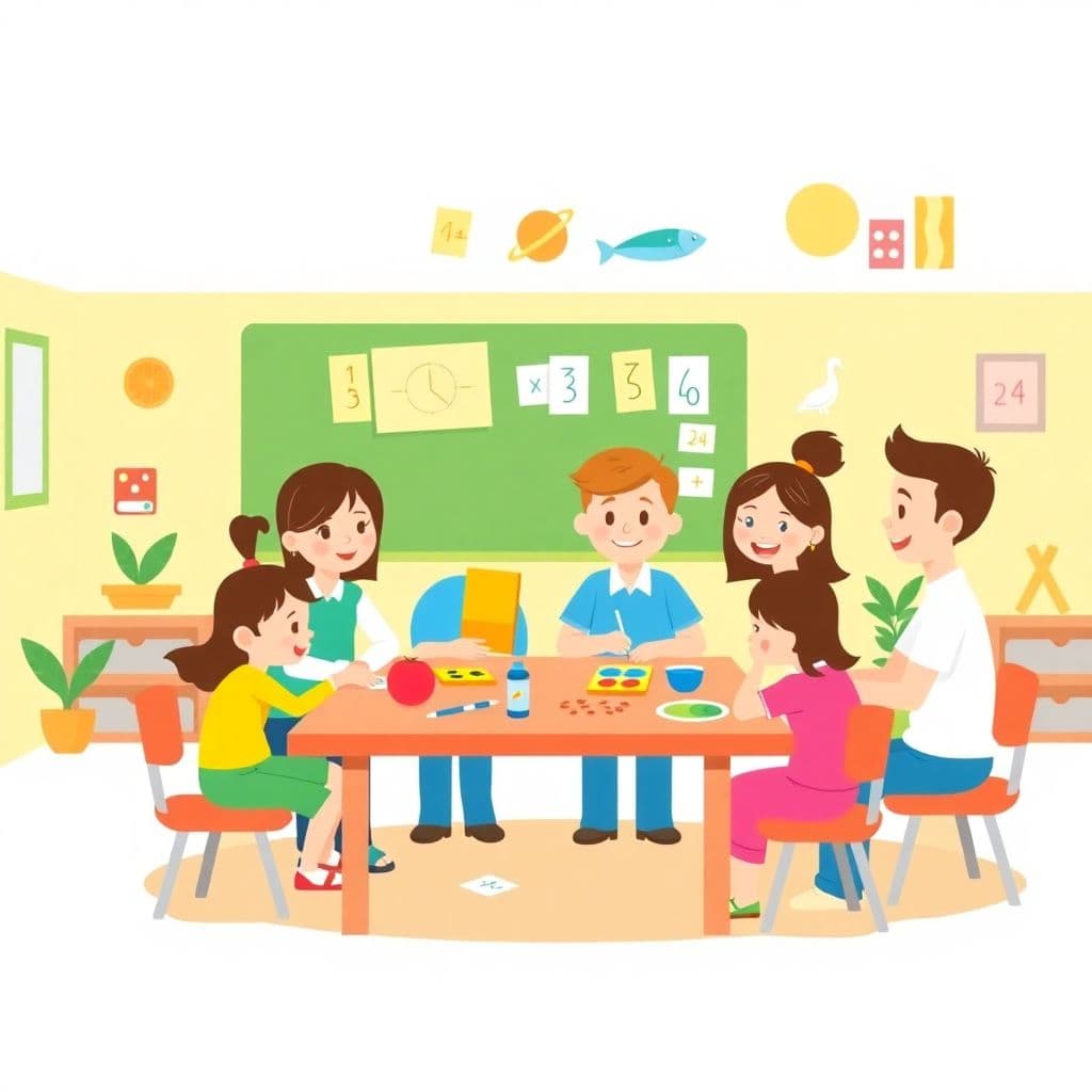 Family Math Night: Family math games and activities at school