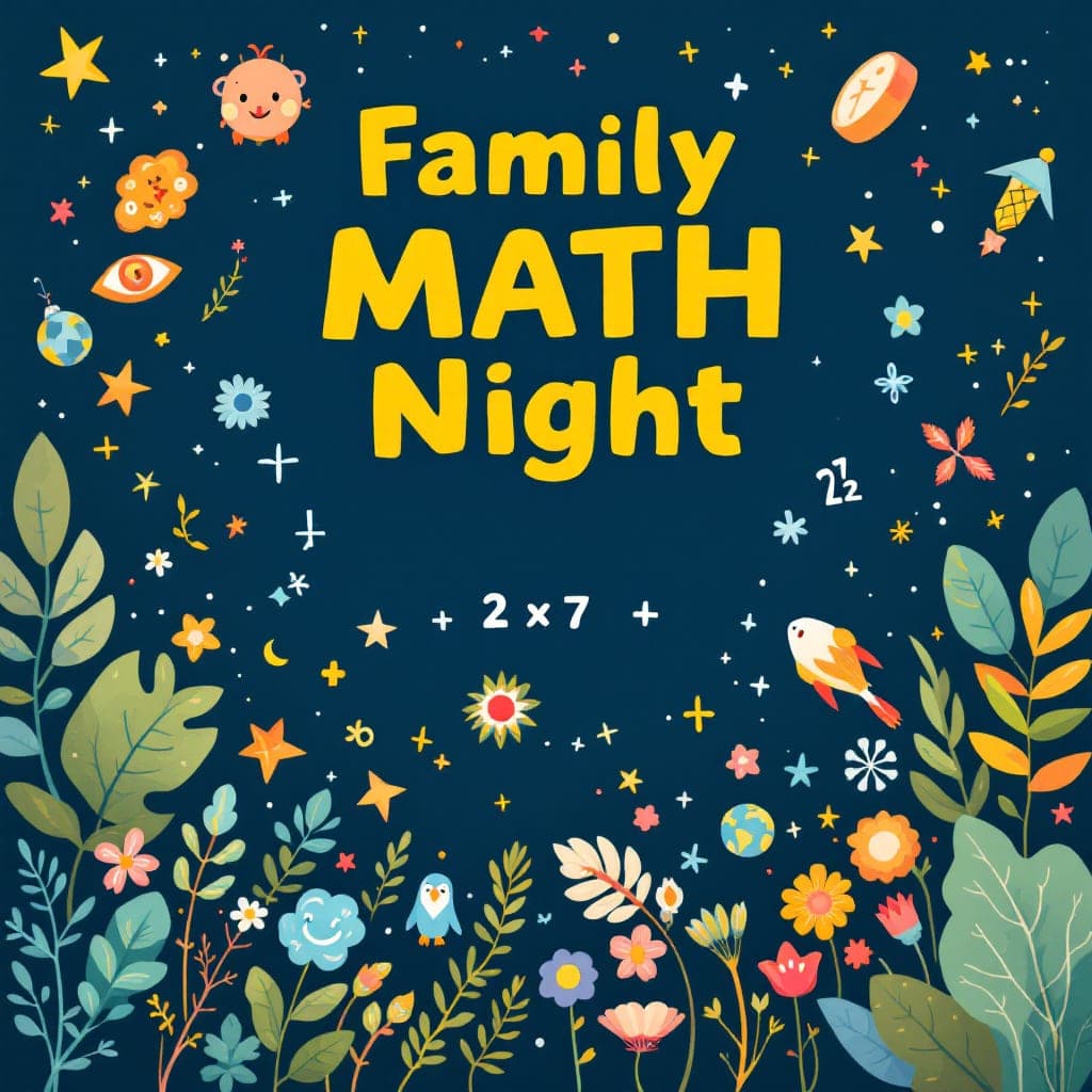 Family Math Night: Family math games and activities at school