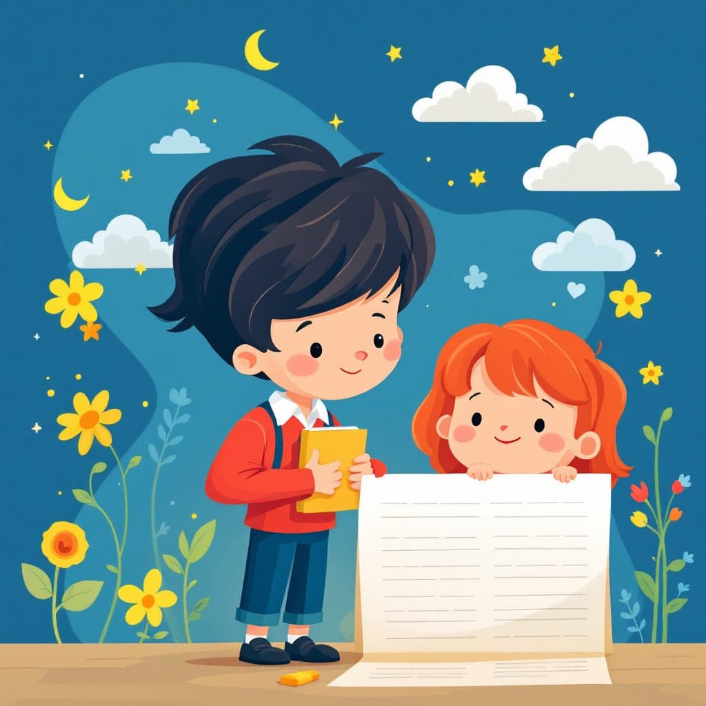 First Day of School: Meeting classmates, starting a new year, classroom activities