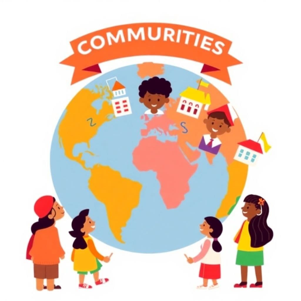 Global Communities: Communities around the world, global-local connections, classroom activities