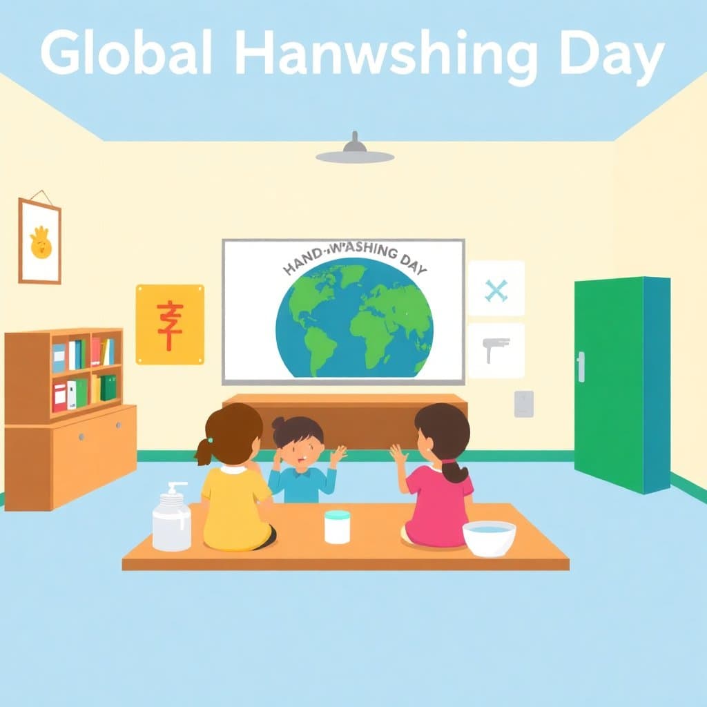 Global Handwashing Day, Global Handwashing Day (October 15) promotes hand hygiene as one of the most effective ways to prevent disease. Use health and science worksheets on germ theory and hygiene habits.