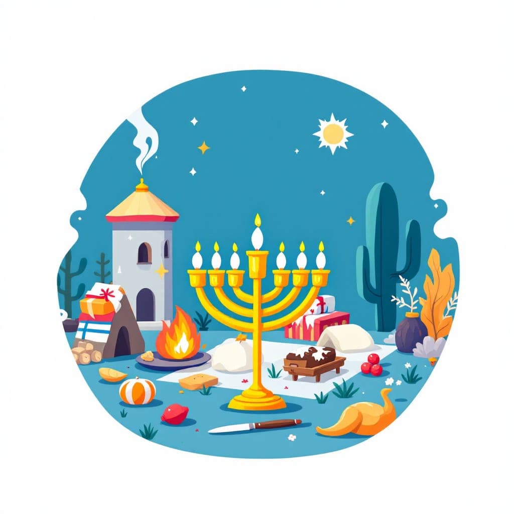 Hanukkah, Learn about Hanukkah traditions, the menorah, and Jewish culture with reading passages and creative writing activities.
