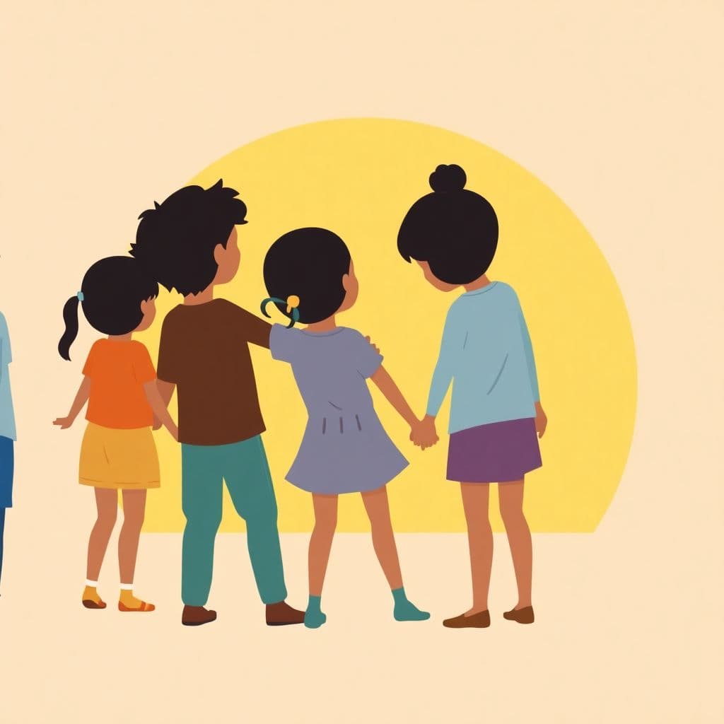 Historical Policies Toward Minorities: children holding hands in a circle, classroom activities