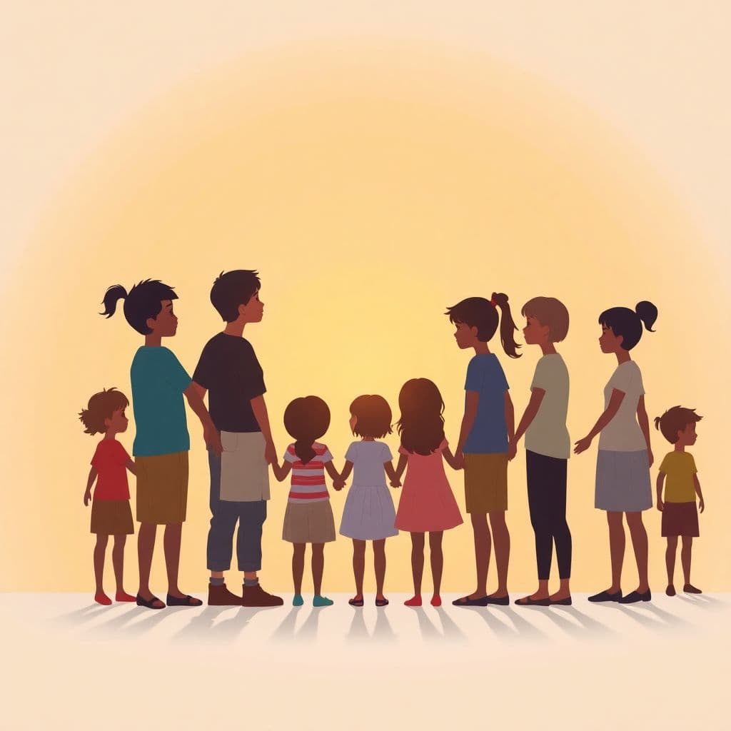 Historical Policies Toward Minorities: children holding hands in a circle