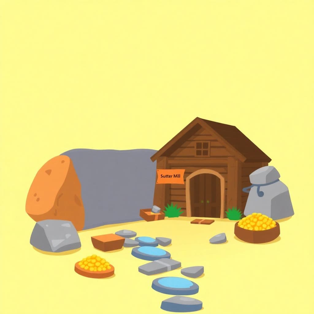 John Sutter: Site of the gold discovery (Sutter's Mill), classroom activities