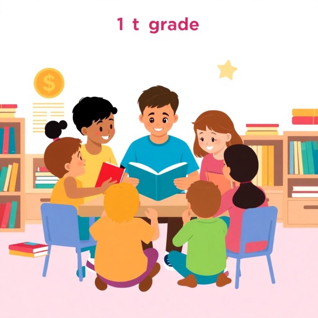 Kindergarten Buddy Day: 1st graders mentor/read with younger buddies