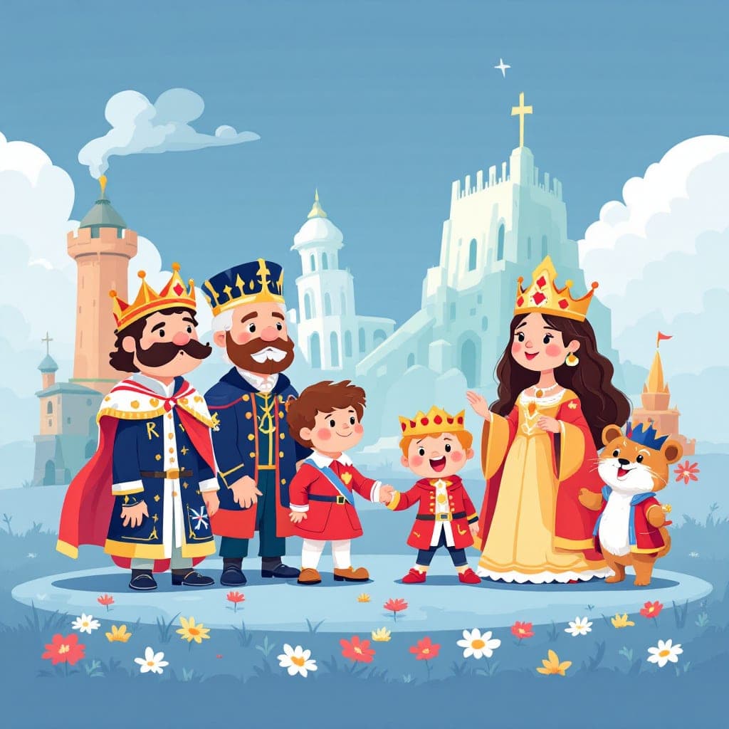 Kings and Queens: Britain has had a monarch for many years; awareness of reigning monarch