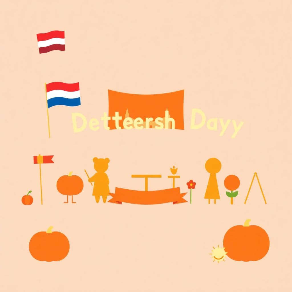 King's Day: Dutch national day, orange color theme