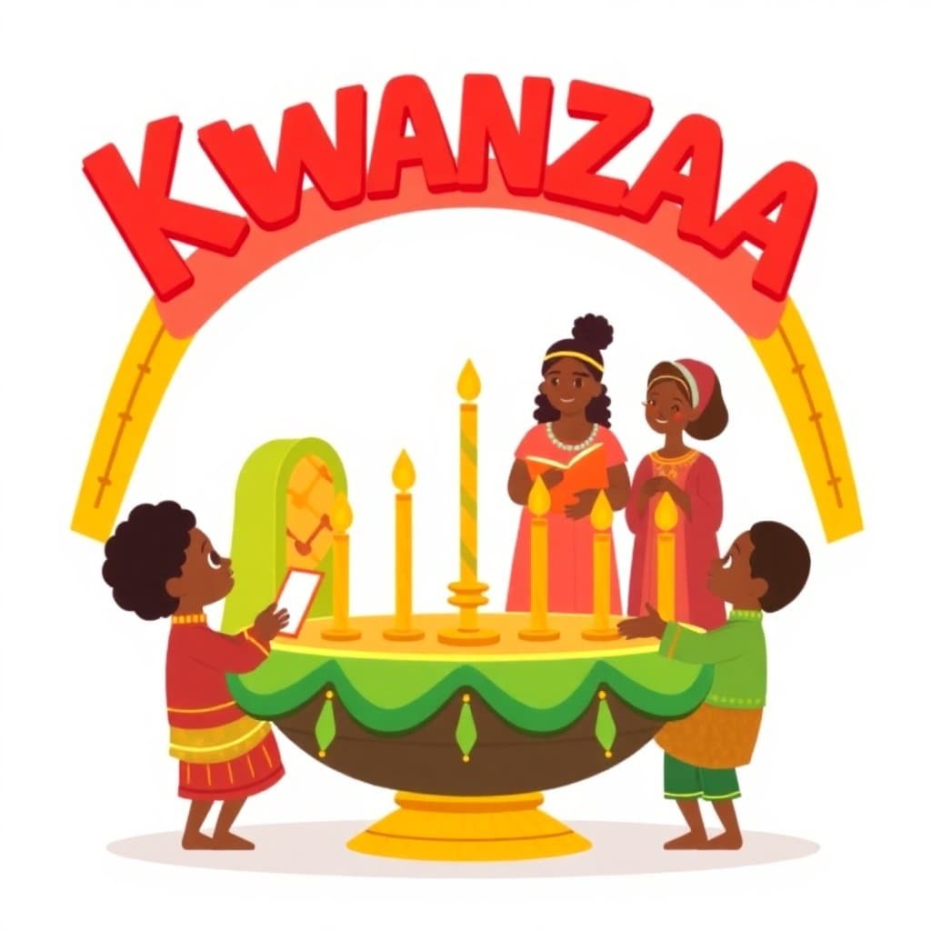 Kwanzaa, Celebrate Kwanzaa with reading passages about the seven principles (Nguzo Saba), African heritage, unity, and creativity. Includes writing prompts and cultural activities.
