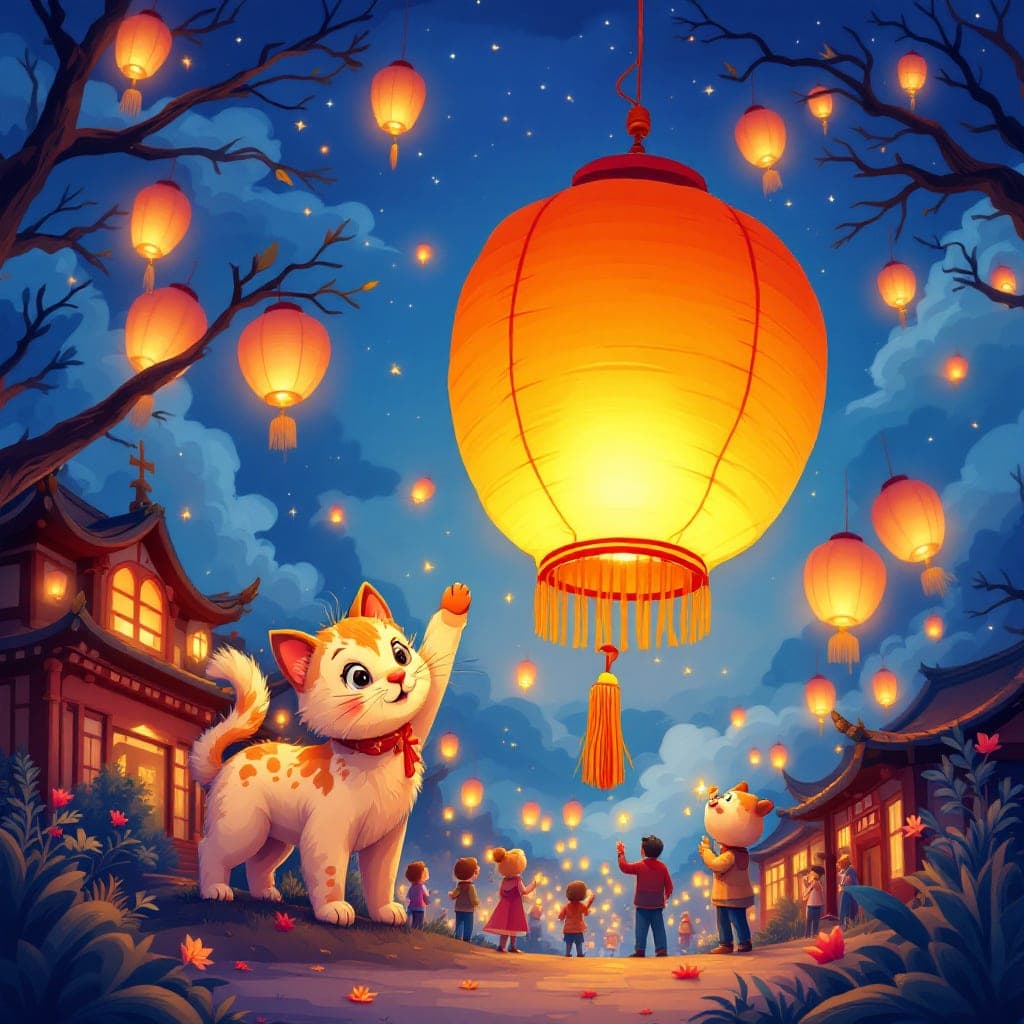 Lantern Festival: Lanterns, end of New Year celebrations, classroom activities