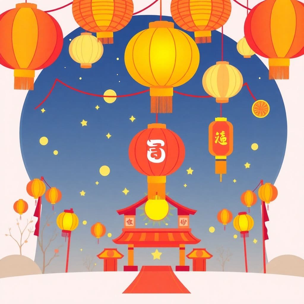 Lantern Festival: Lanterns, end of New Year celebrations