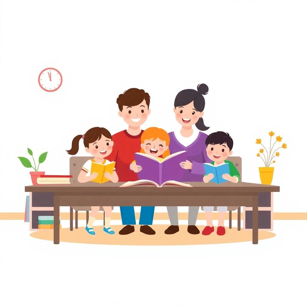 Literacy Night: Family reading activities at school