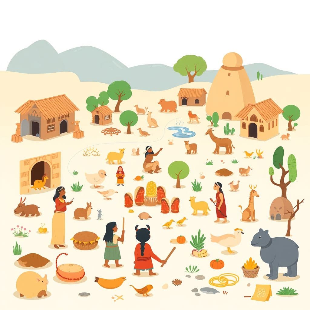 Local History and Continuity and Change: Deeper local-history inquiry, ancient societies, traditional tales, daily life across eras