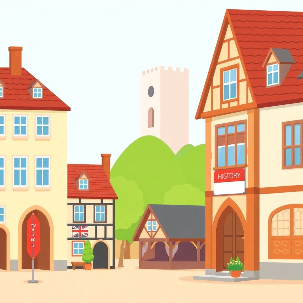 Local Studies: Local history, buildings, place names, 'Games and Pastimes in the Past', classroom activities