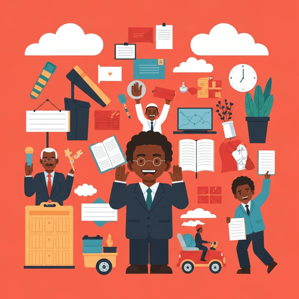 Martin Luther King Jr. Day, classroom illustration
