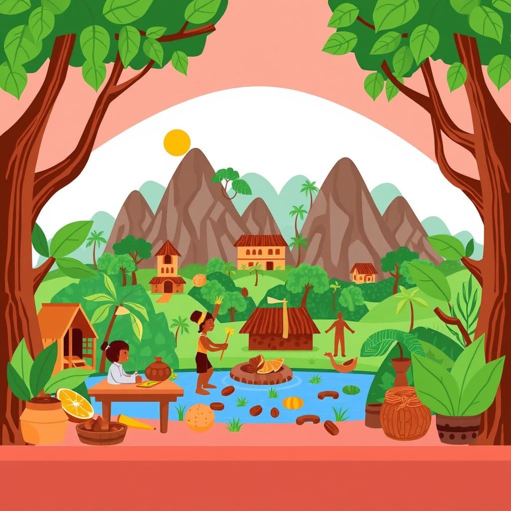 Maya Civilisation: Rainforest settlements, chocolate's cultural significance, achievements & decline