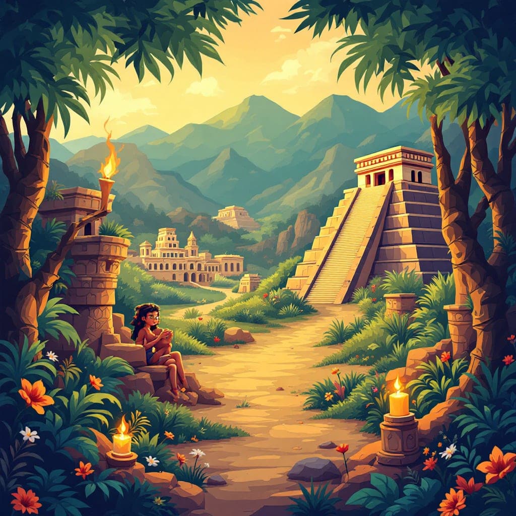 Maya Civilisation: Rainforest settlements, chocolate's cultural significance, achievements & decline