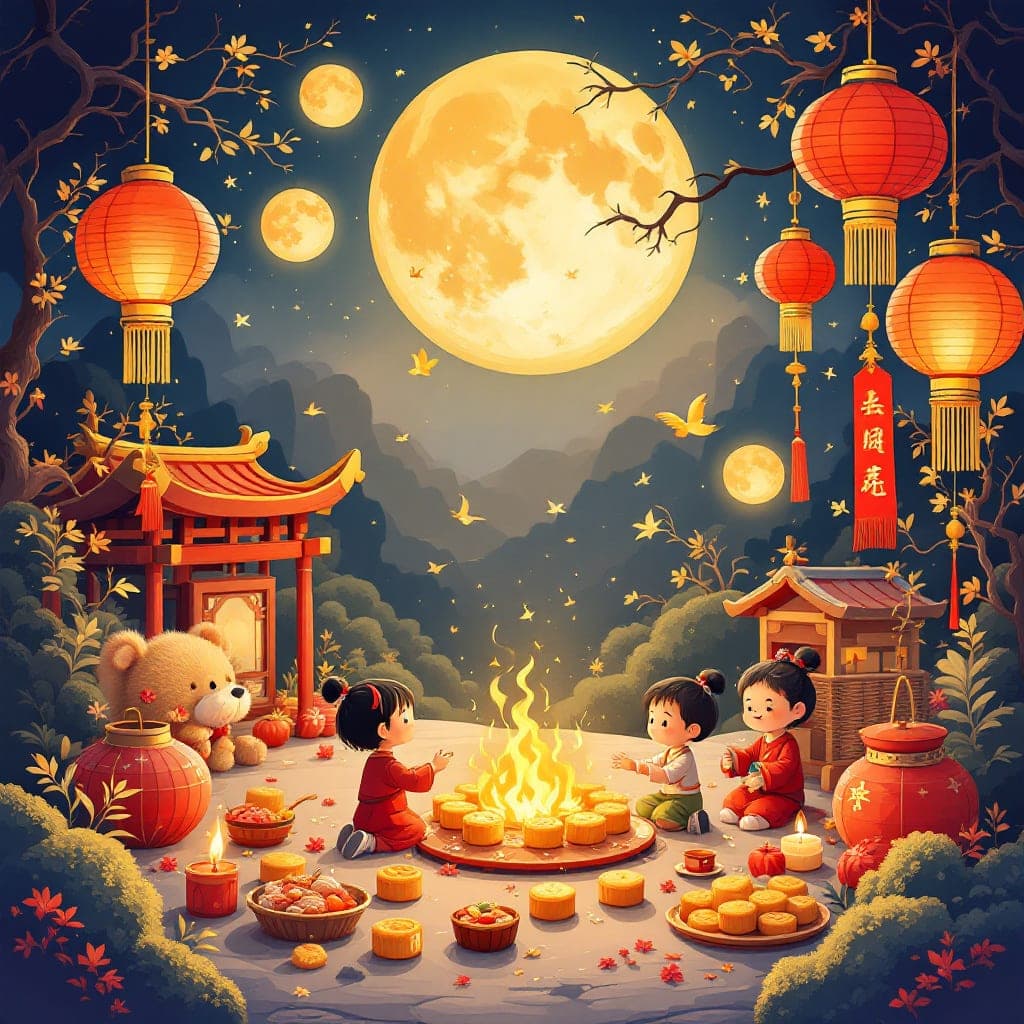 Mid-Autumn Festival: Mooncakes, full moon celebration, classroom activities