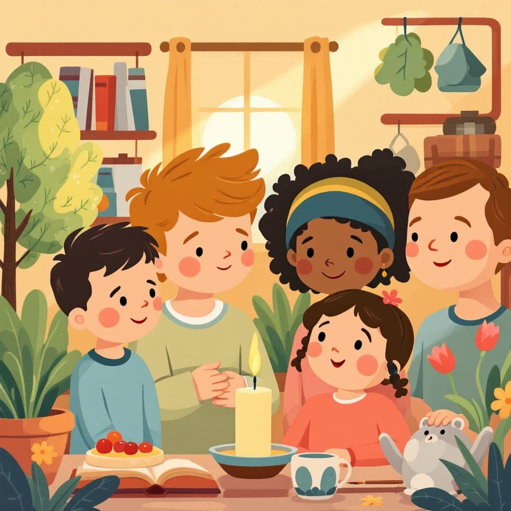 Myself and My Family: Own identity, family members, roles/contributions within the family
