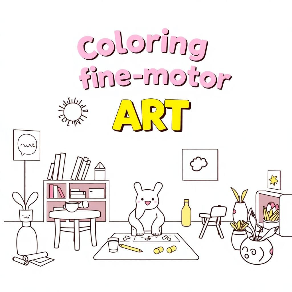 National Coloring Book Day: Coloring and fine motor art activities