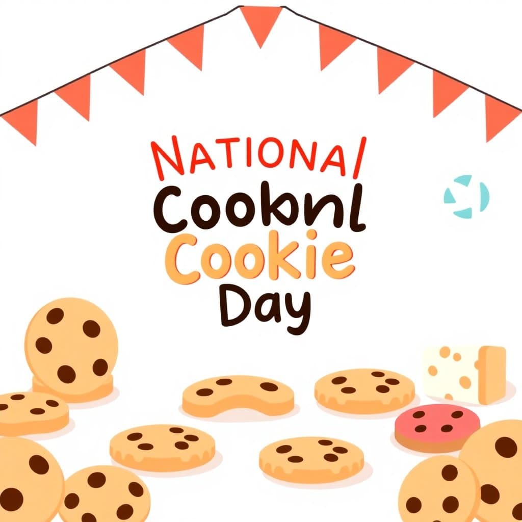 National Cookie Day, National Cookie Day (December 4) is a sweet hook for fractions (cutting cookies), measurement in baking, creative writing about favorite flavors, and sequencing recipe steps.