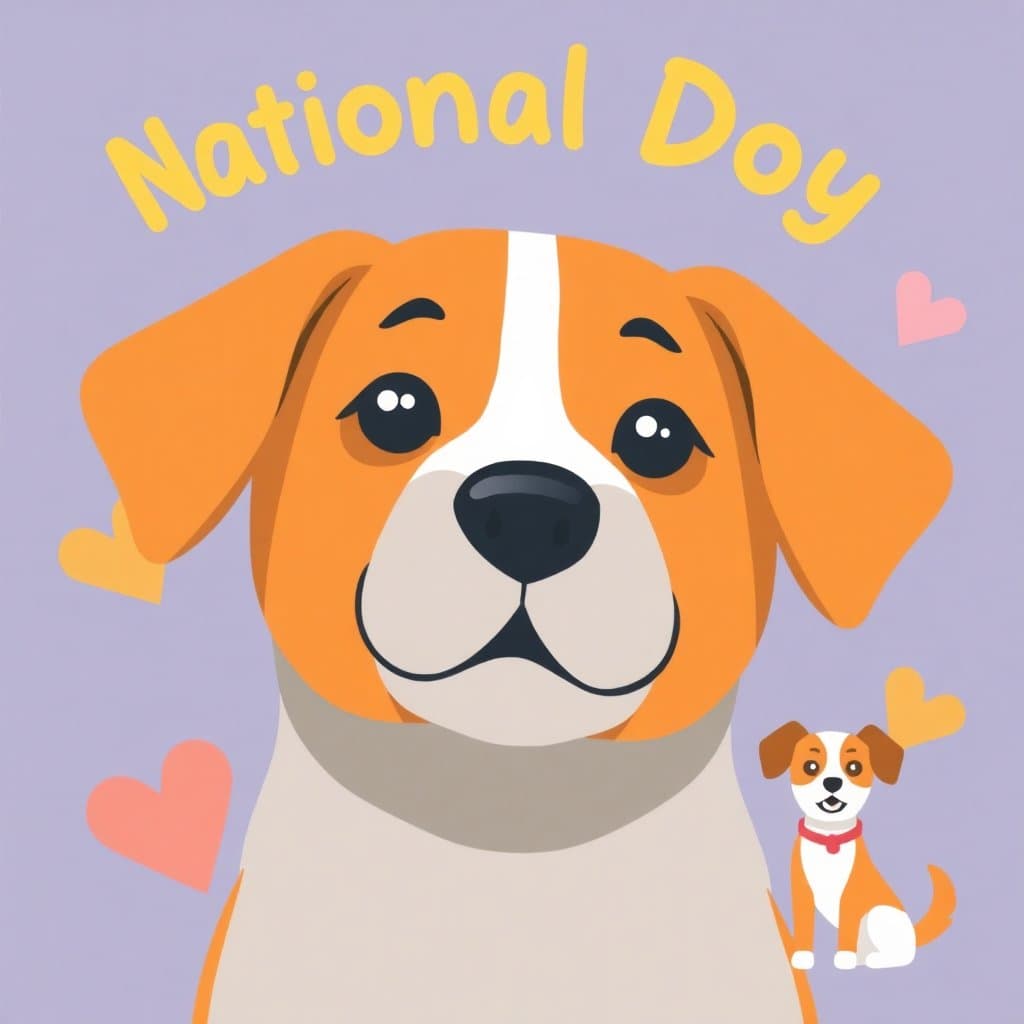 National Dog Day, National Dog Day (August 26) celebrates dogs and highlights animal adoption. Use worksheets on dog breeds, animal care, loyal companions, and descriptive writing about pets., classroom activities