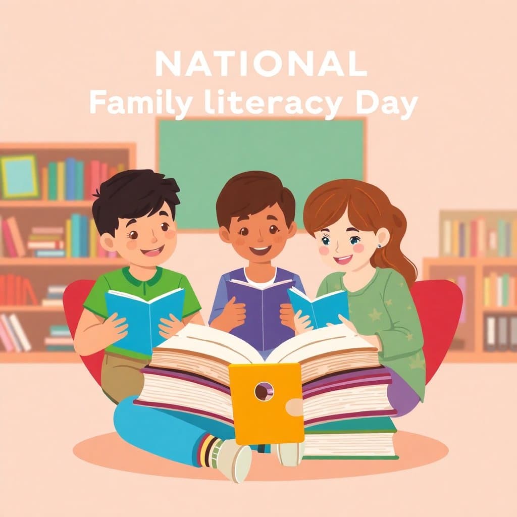National Family Literacy Day, National Family Literacy Day (November 1) highlights the importance of reading together as a family. Use take-home reading activities, family book lists, and reading log worksheets., classroom activities