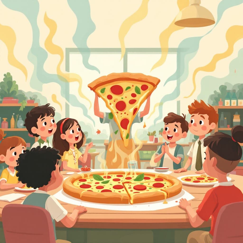 National Pizza Day: Fun food theme day, simple fractions intro