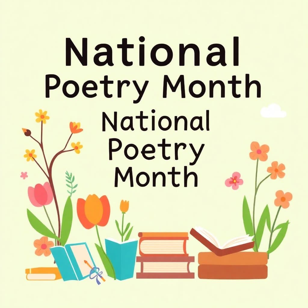 National Poetry Month, April is National Poetry Month! Worksheets on rhyme schemes, haiku, similes, and creative poetry writing for all grade levels.