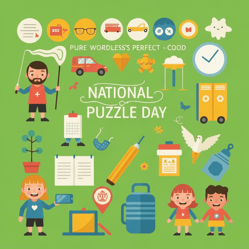 National Puzzle Day, National Puzzle Day is perfect for logic puzzles, math brain teasers, word puzzles, and critical-thinking activities that challenge every grade level.