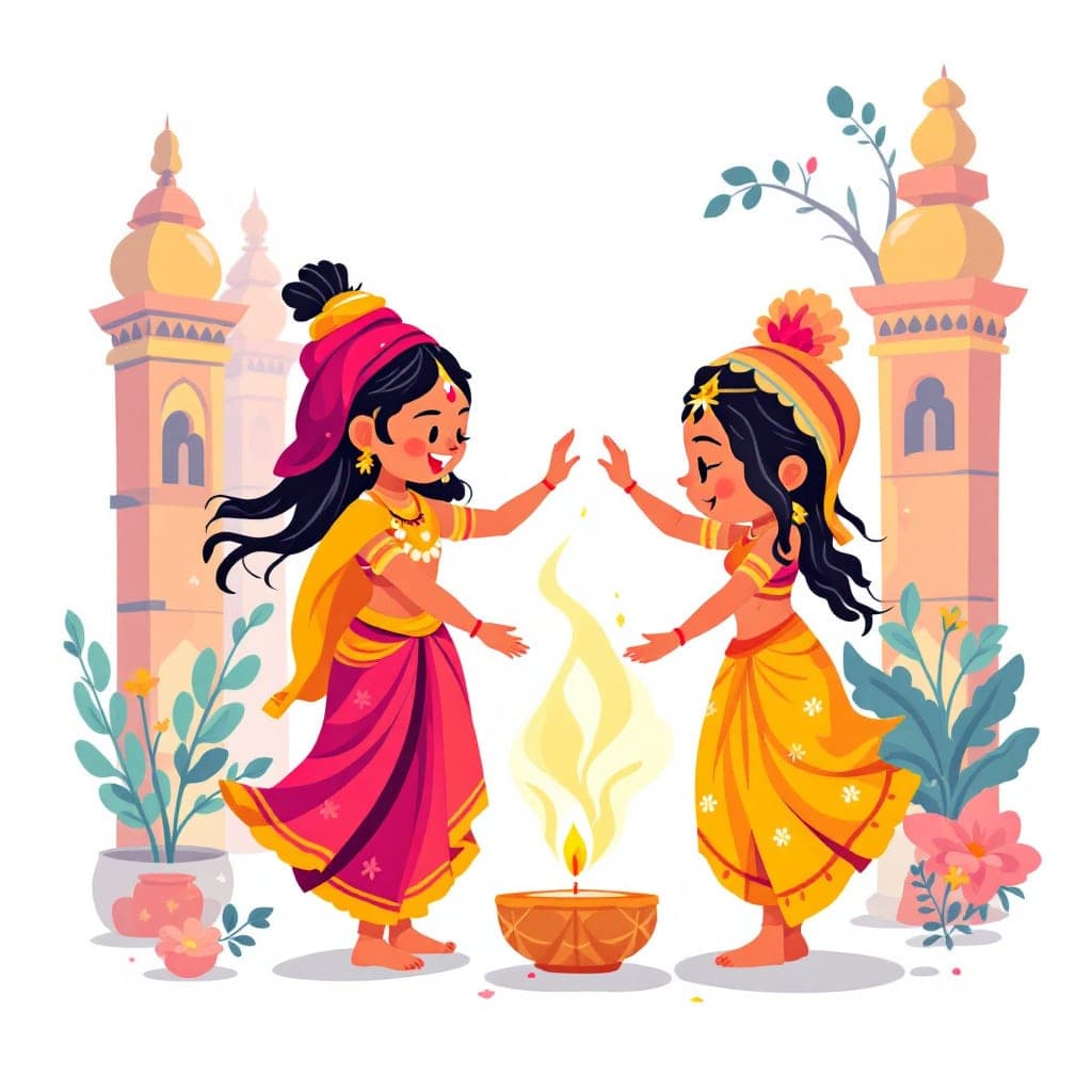 Navratri: Hindu nine-night festival, dance and worship, classroom activities