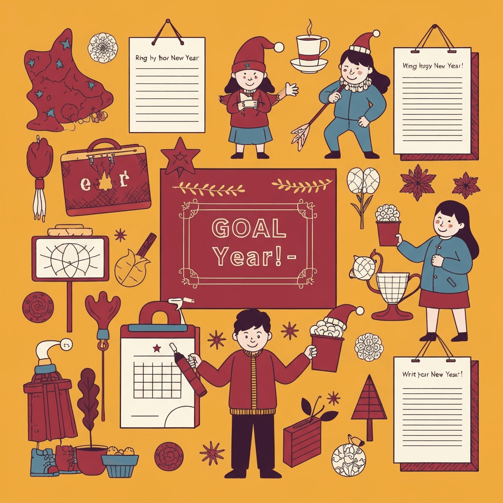 New Year's Day, Ring in the New Year with goal-setting worksheets, reflection activities, and writing prompts about hopes for the year ahead.