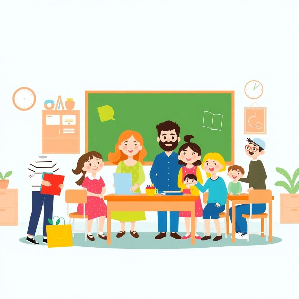 Open House: Families visit the classroom