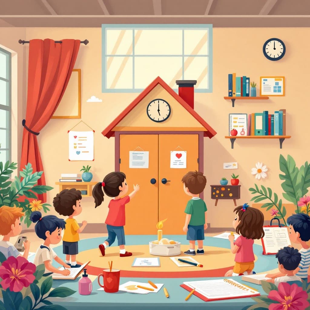 Open House: Families visit the classroom